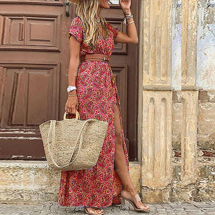 Sybella – Zwiewna maxi sukienka boho