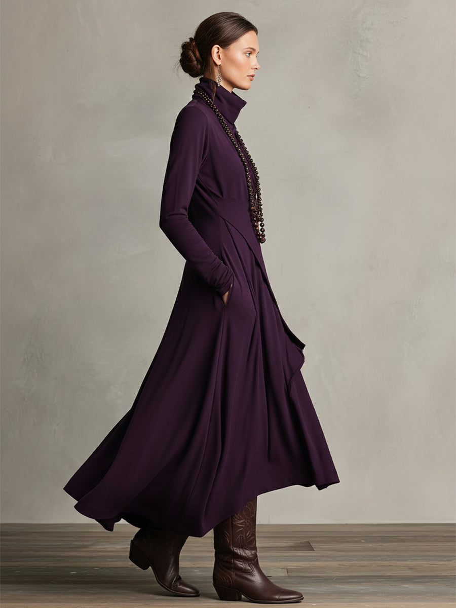 Natalie | Elegancka Sukienka z Drapowaniem